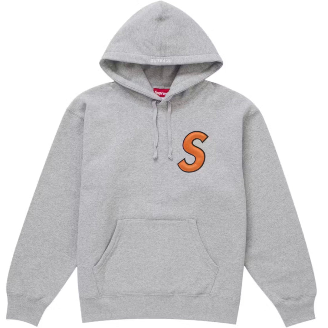 Supreme Grey Logo Hoodie