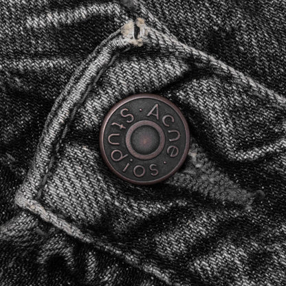 2006M Gothik Loose Fit Jeans - Washed Black
