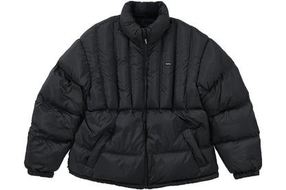 SUPREME FLANNEL REVERSIBLE PUFFER JACKET BLACK