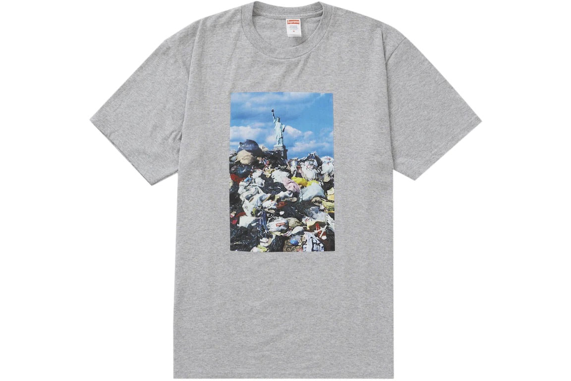 SUPREME TRASH TEE HEATHER GREY