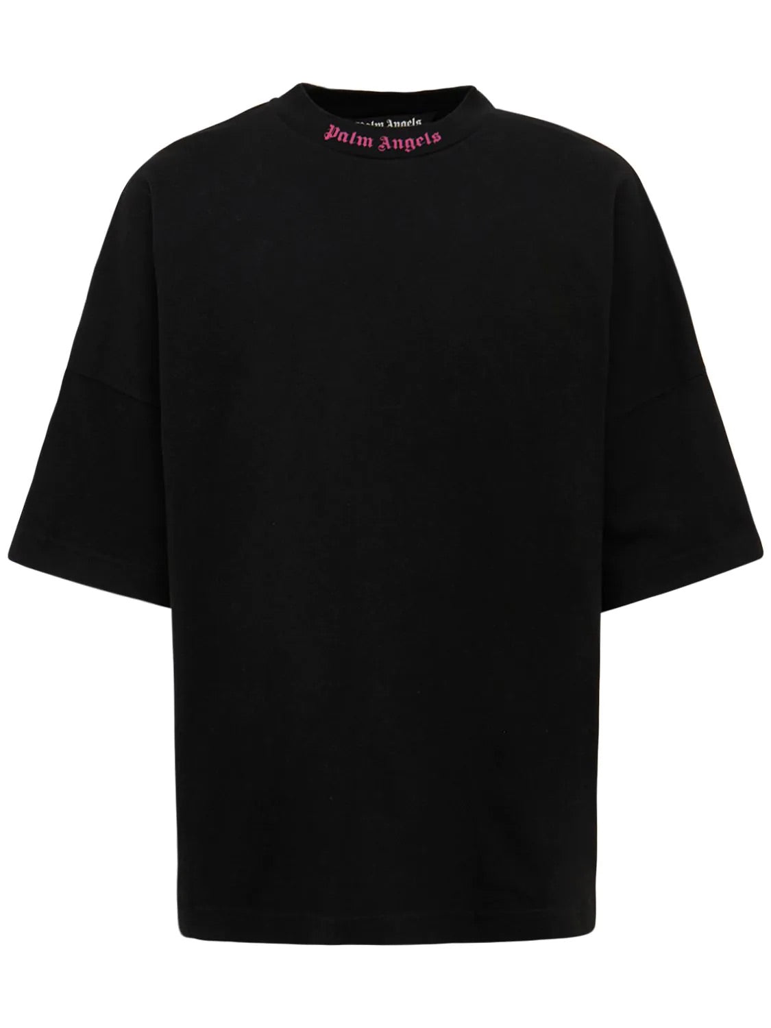 PALM ANGELS LOGO OVER TEE  FUCHSIA