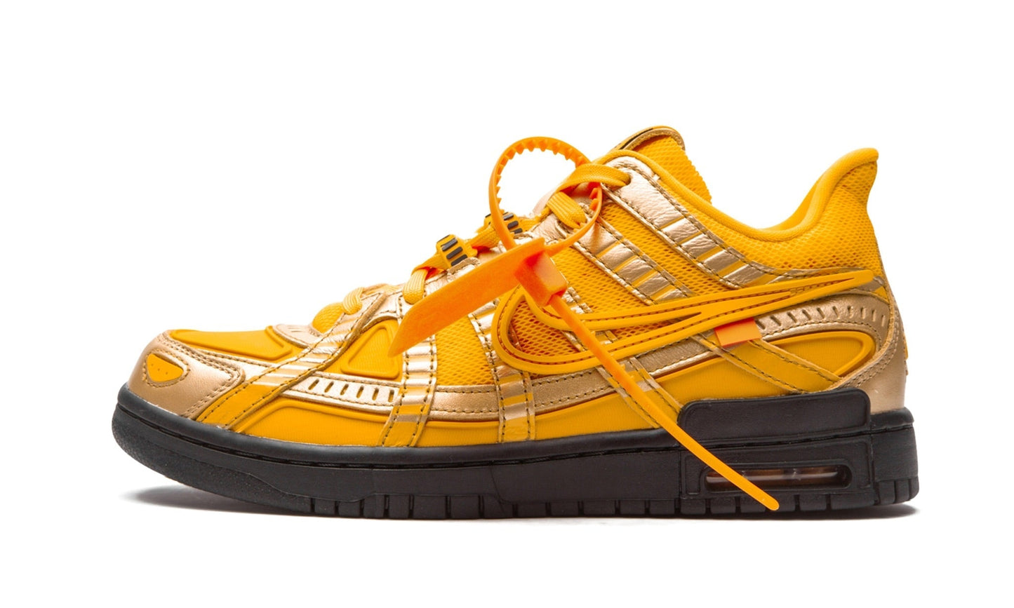 NIKE X OFF WHITE RUBBER DUNK UNIVERSITY GOLD