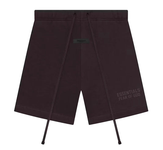 ESSENTIALS FOG SWEATSHORTS PLUM SS23