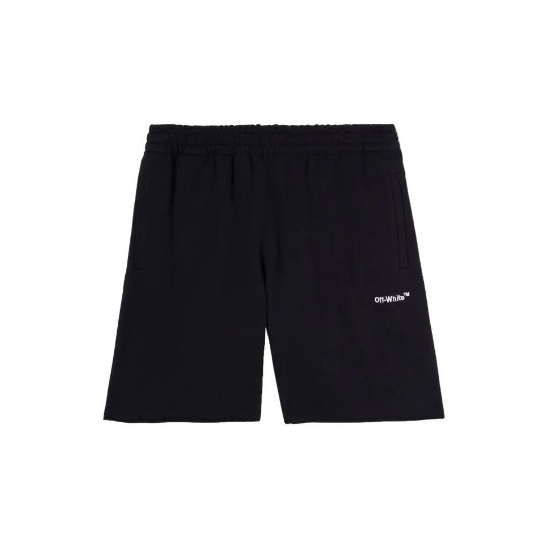 OFF WHITE HELVETICA SHORTS BLACK