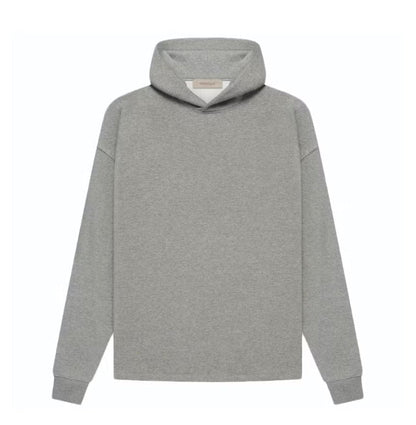 ESSENTIALS FOG RELAXED HOODIE DARK HEATHER OATMEAL SS22
