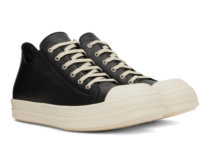 RICK OWENS BLACK MILK LOW SNEAKERS