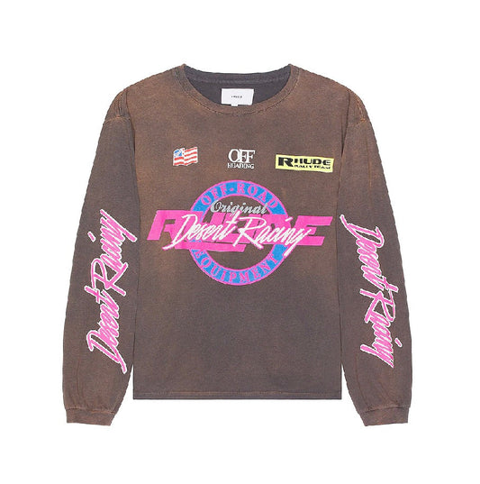 RHUDE DESERT RACING LONG SLEEVE GREY