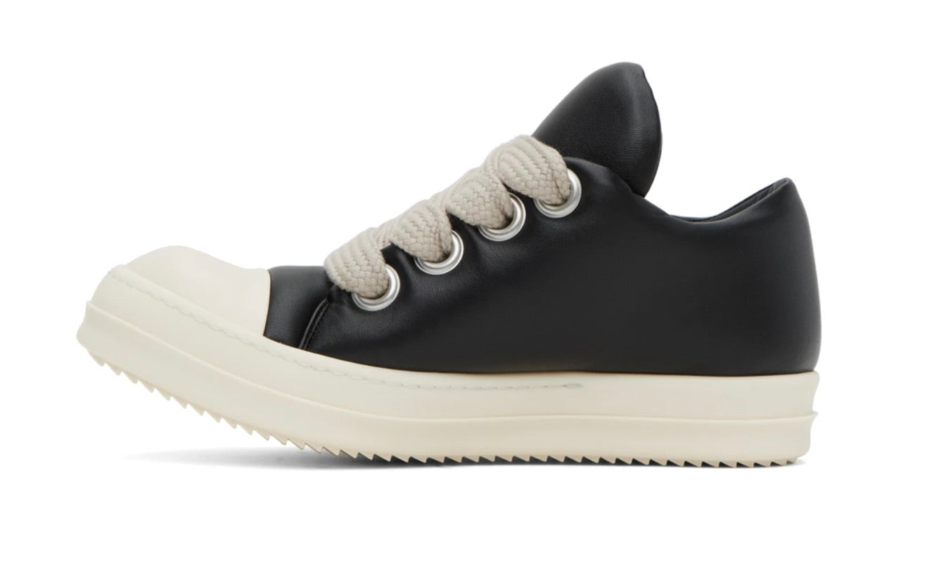RICK OWENS  LOW JUMBO LACE BLACK