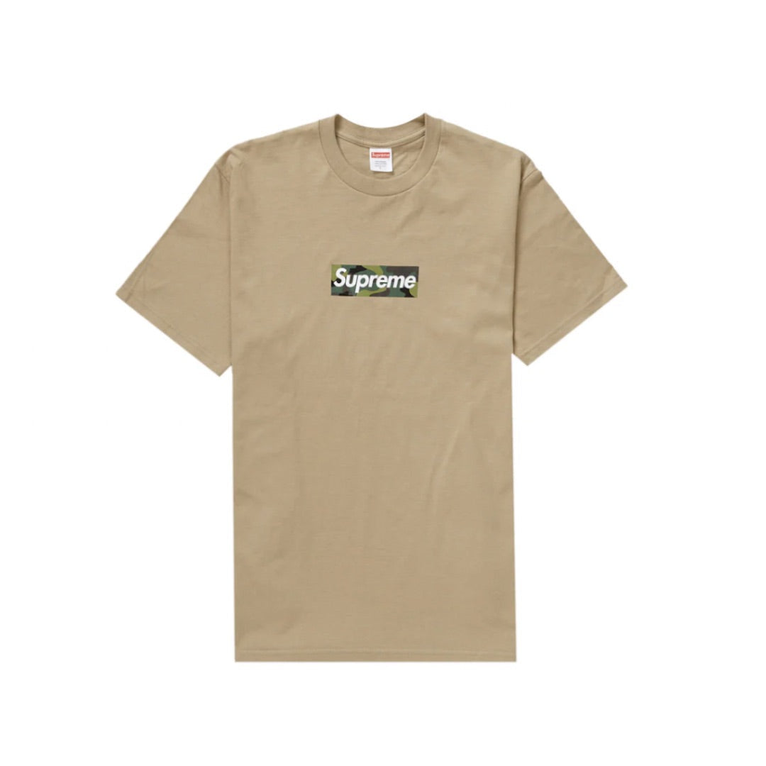 SUPREME BOX LOGO TEE KHAKI (FW23)