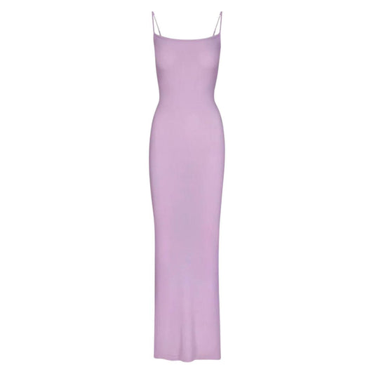 SKIMS SOFT LOUNGE LONG SLIP DRESS SUGAR PLUM