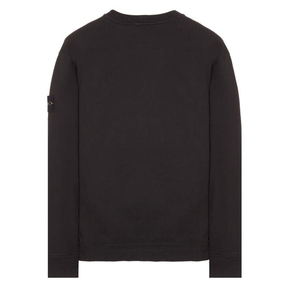 STONE ISLAND PATCH LOGO CREWNECK SWEATSHIRT BLACK