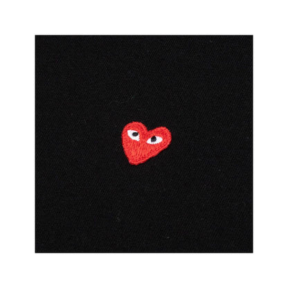 COMME DES GARÇONS PLAY SMALL RED HEART BLACK T-SHIRT