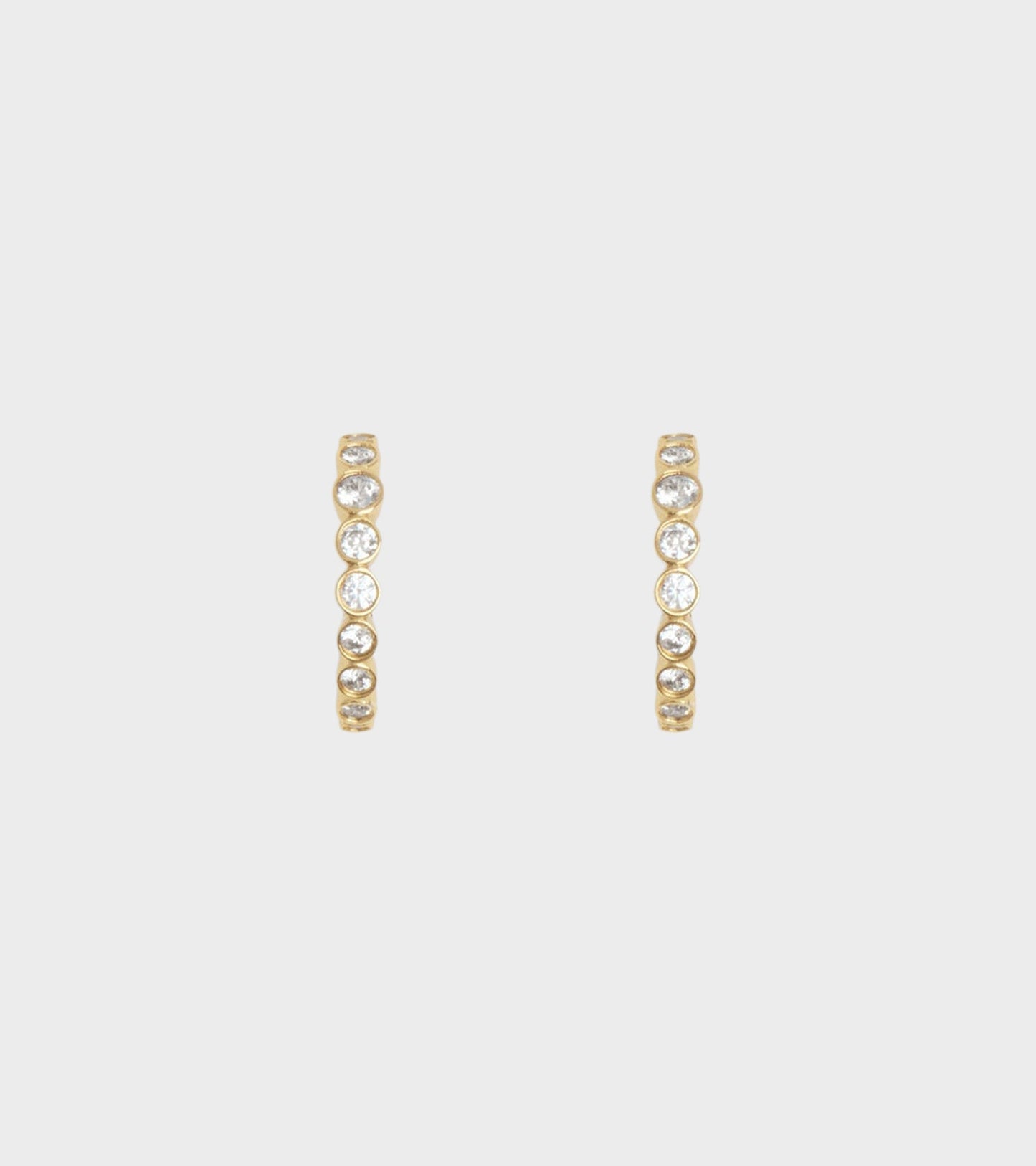 Ottilia Hoops 18K Gold Pleating
