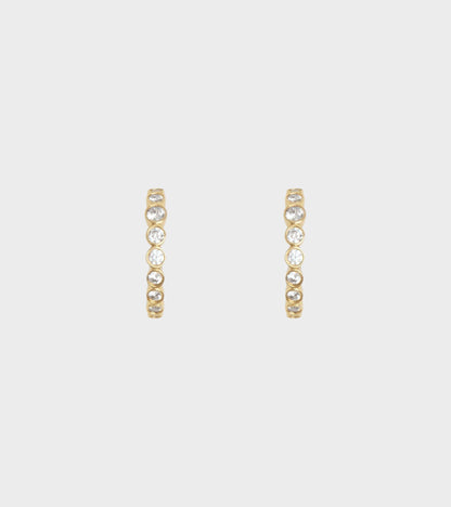 Ottilia Hoops 18K Gold Pleating