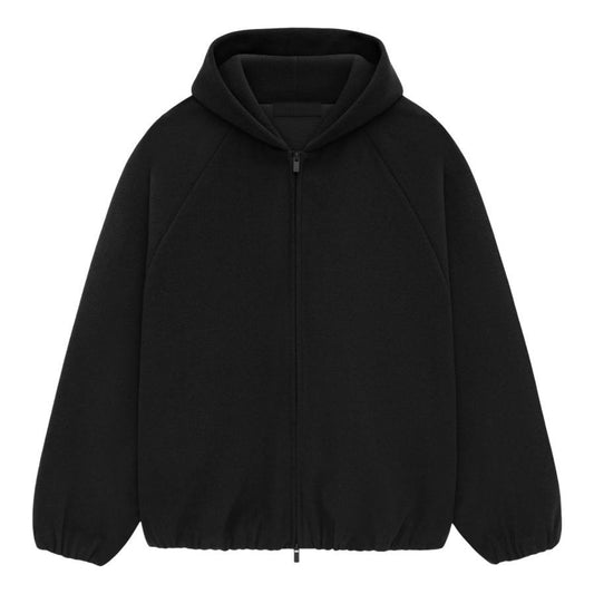 Fear of God Essentials SS25 Relaxed Brushed Hooded Jacket 'Black' 202HO246250F