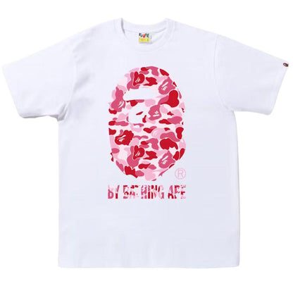 BAPE ABC CAMO BY BATHING APE T-SHIRT WHITE/PINK