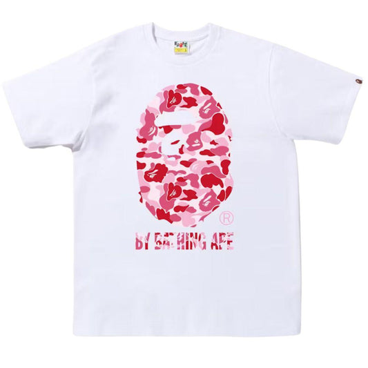 BAPE ABC CAMO BY BATHING APE T-SHIRT WHITE/PINK