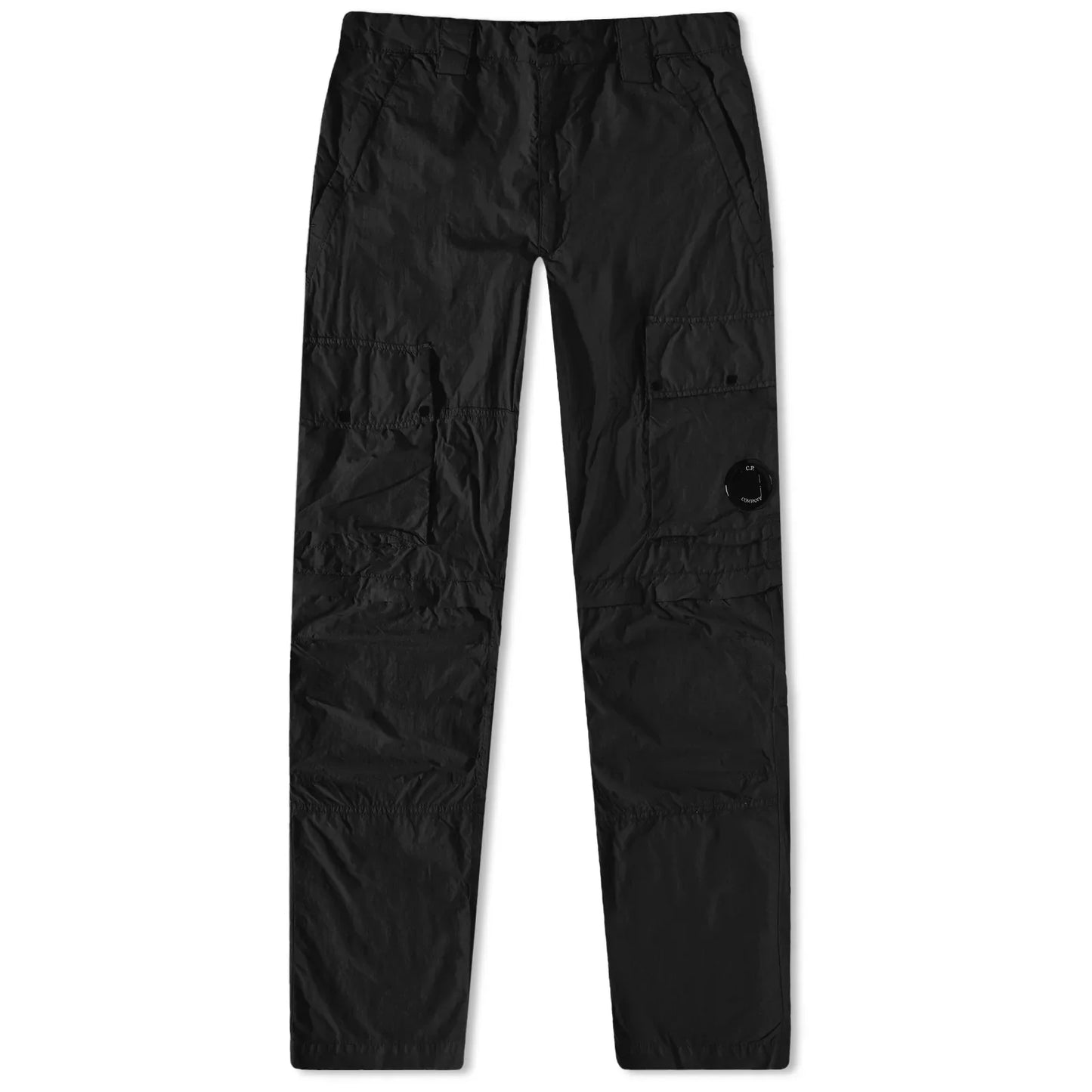 CP Company Black Nylon Lens Cargo Pants