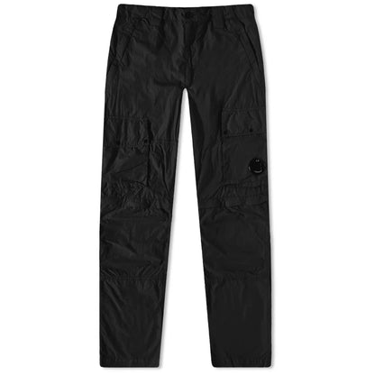 CP Company Black Nylon Lens Cargo Pants