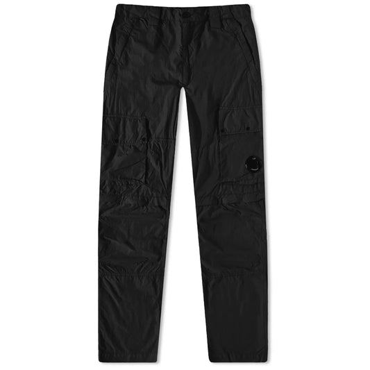 CP Company Black Nylon Lens Cargo Pants