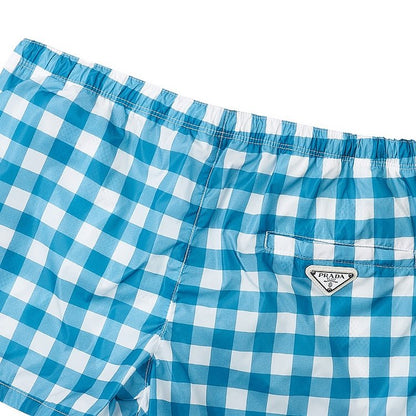 Prada Turquoise Triangle Logo Swimshorts