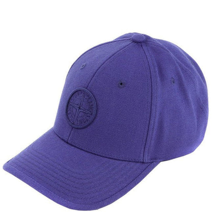 Stone Island Blue Embroidered Cap