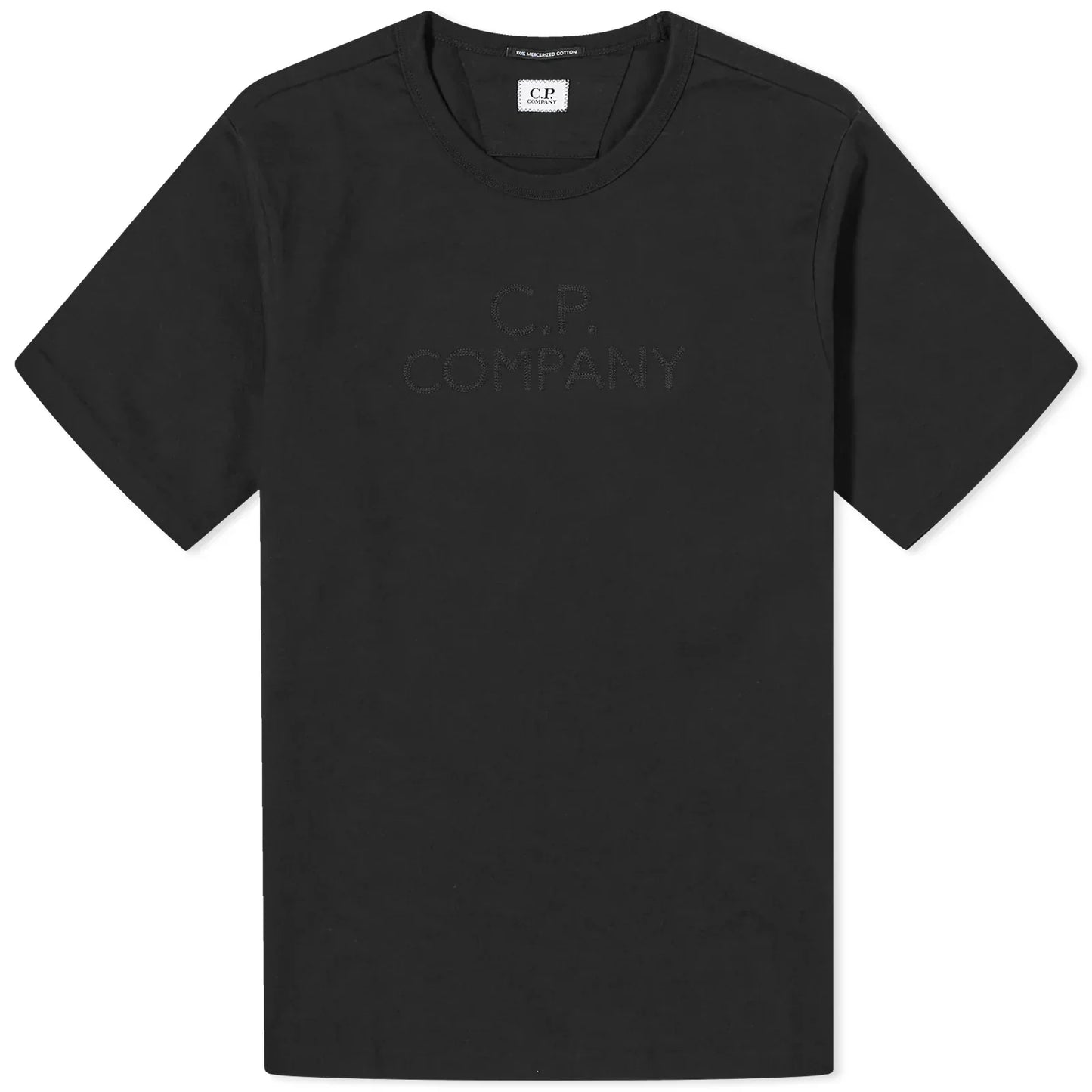 CP Company Black Applique Logo T-Shirt