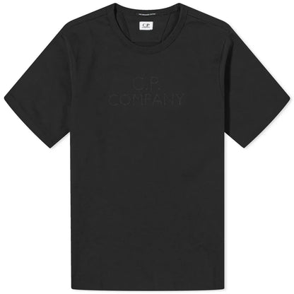 CP Company Black Applique Logo T-Shirt