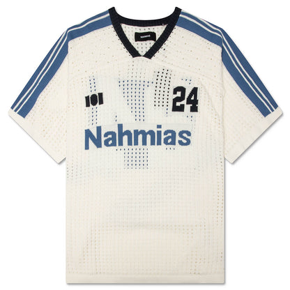 24 Cotton Knit Soccer Jersey - Egg White