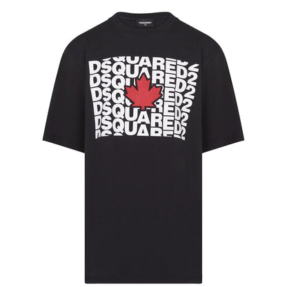 Kids DSQUARED2 Black Logo T-Shirt