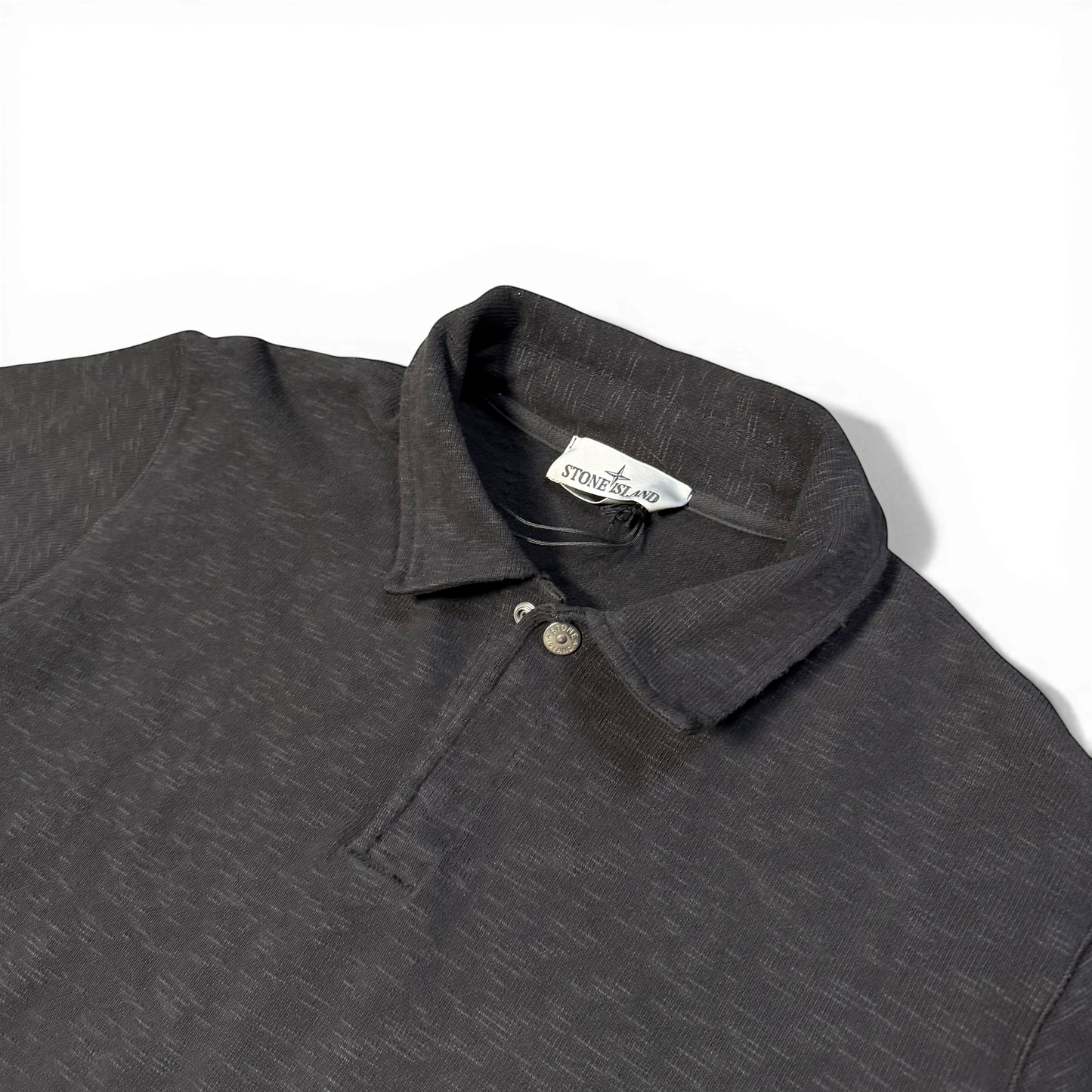 Stone Island 1/4 Polo Sweater Garment Dye
