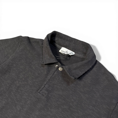 Stone Island 1/4 Polo Sweater Garment Dye
