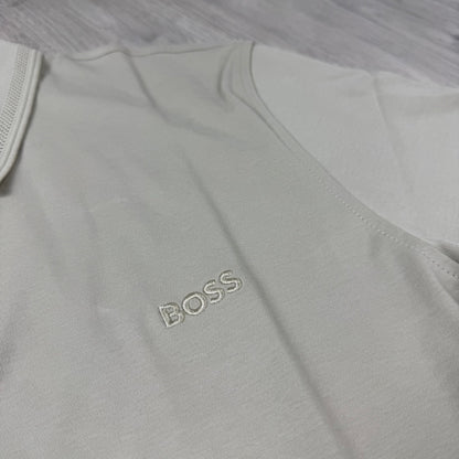 Hugo Boss Long Sleeve Polo Shirt - Beige