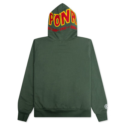 2nd Shark Full Zip Hoodie - Green