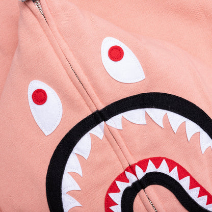 2nd Shark Full Zip Hoodie - Pink