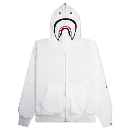 2nd Shark Full Zip Hoodie - White