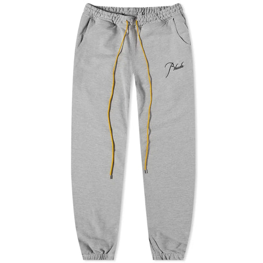 Rhude Grey Cuffed Sweatpants