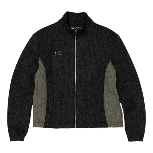 Thug Club Devil Peace Patch Knit Jacket 'Black' TC25JK3203