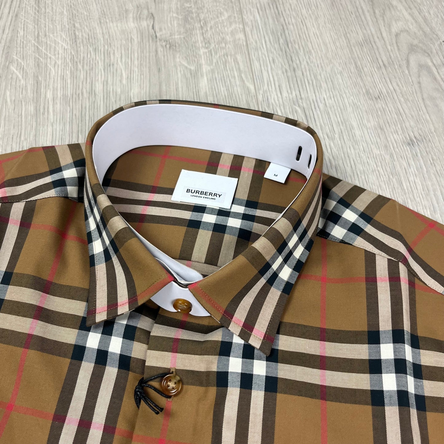 Burberry Check Shirt - Beige