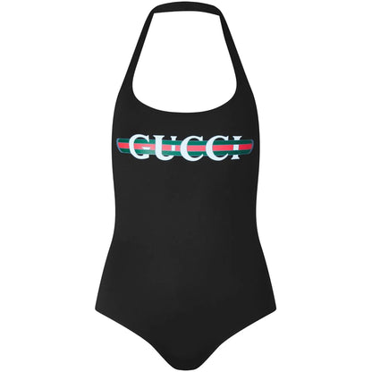 Womens Gucci Sparkling Logo Swimsuit