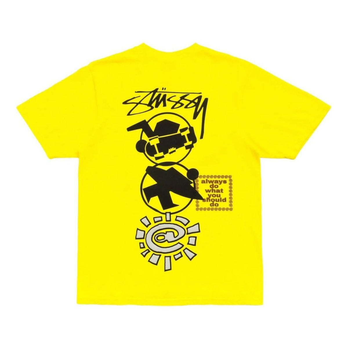 Stussy x Always Do What You Should Do Stack T-Shirt 'Yellow' 3904049-YELO