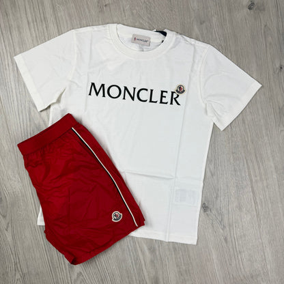Moncler Junior Holiday Set - White/Red