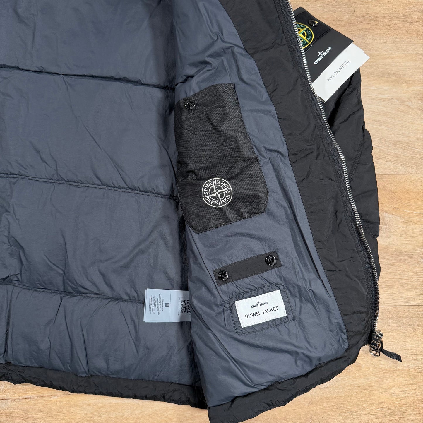 Stone Island Nylon Metal Down Parka in Black