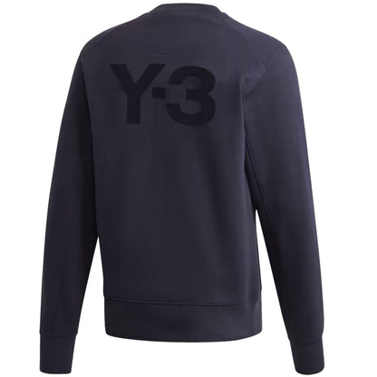 Y-3 Navy Back Logo Sweatshirt