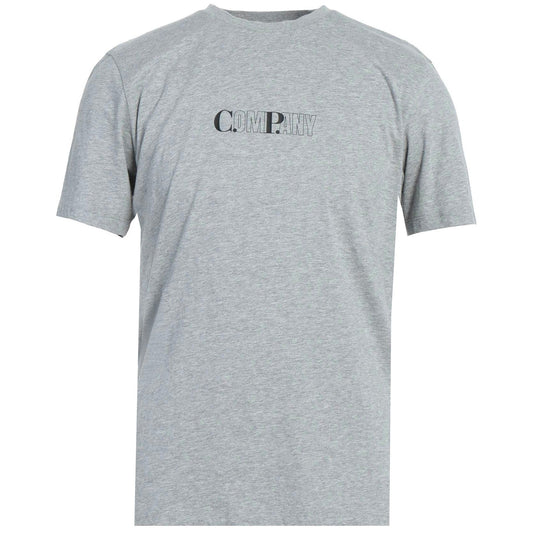 CP Company Grey Bold CP Logo T-Shirt