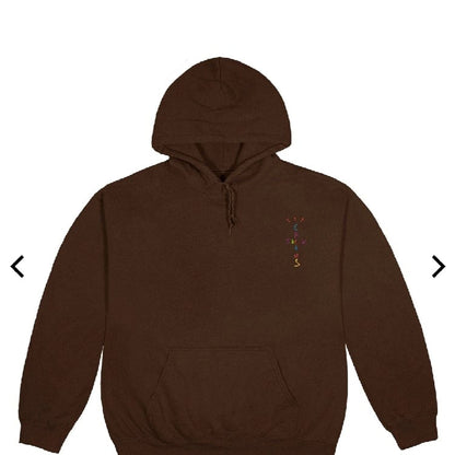 TRAVIS SCOTT X MCDONALD'S CACTUS PACK STICKER HOODIE BROWN