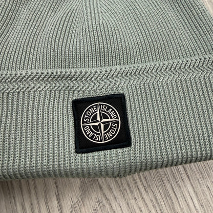 Stone Island Wool Beanie - Sage