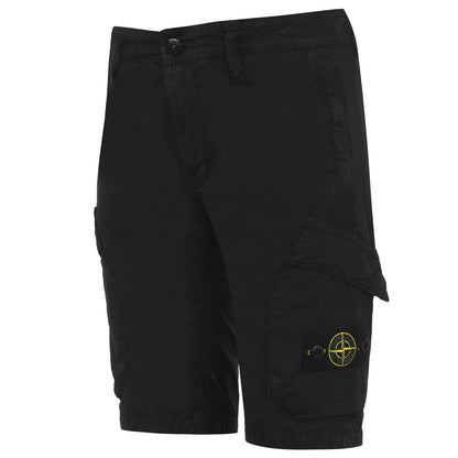 Stone Island Junior Canvas Cargo Shorts