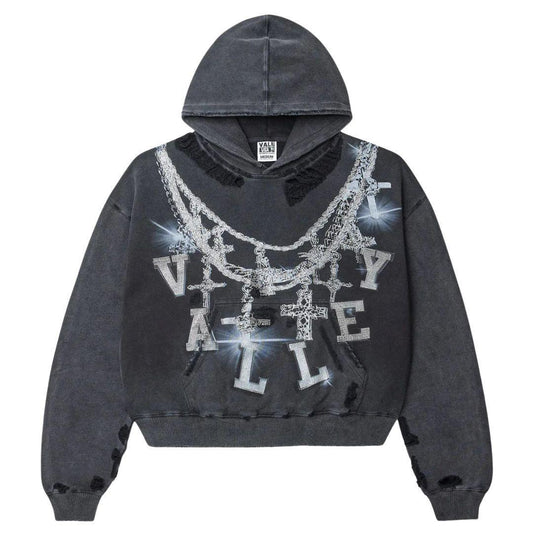 VALE FOREVER BIG CHAIN HOODIE BLACK