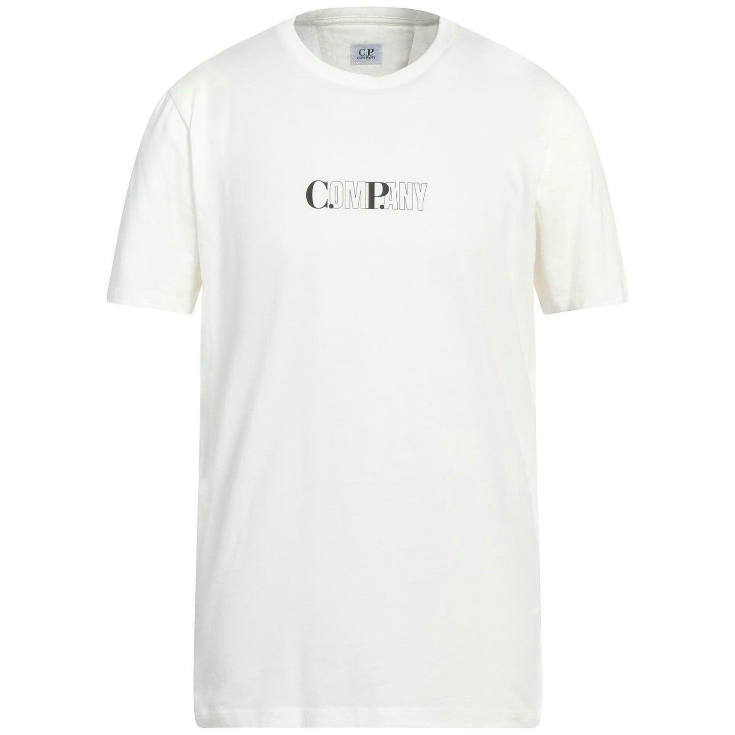 CP Company White Bold CP Logo T-Shirt